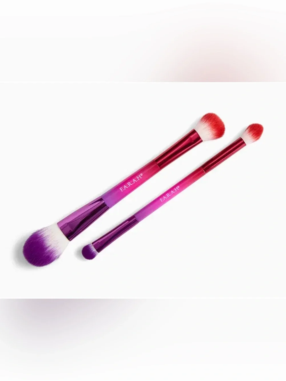 FARAH Makeup Brush Set Of 2 Blush & Highlight -- Shade & Blend New in Package